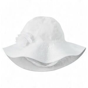 Baby Girl Chiffon Rosette Sun Hat